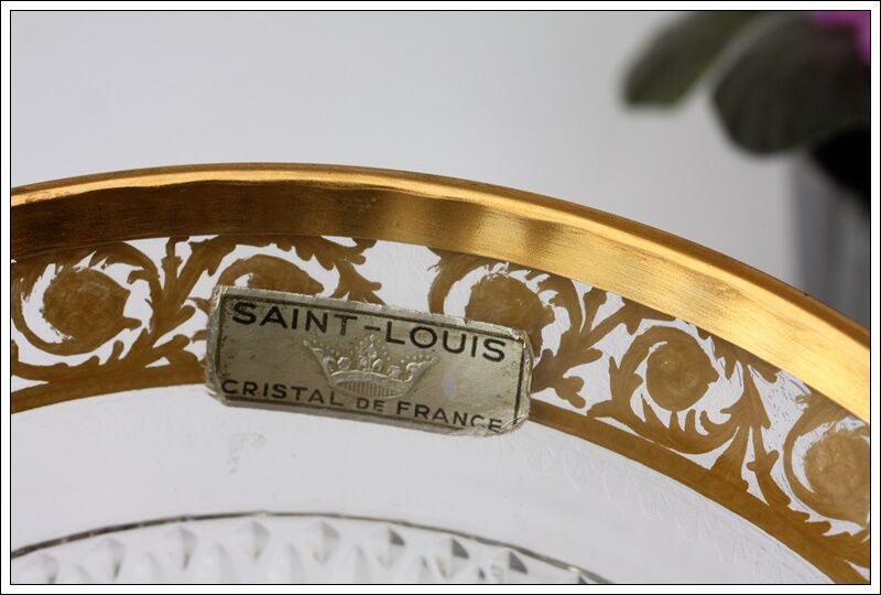 Fuit cup or centerpiece by St Louis Crystal model Thistle