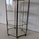 Vitrine pour miniatures, armoire en verre et laiton