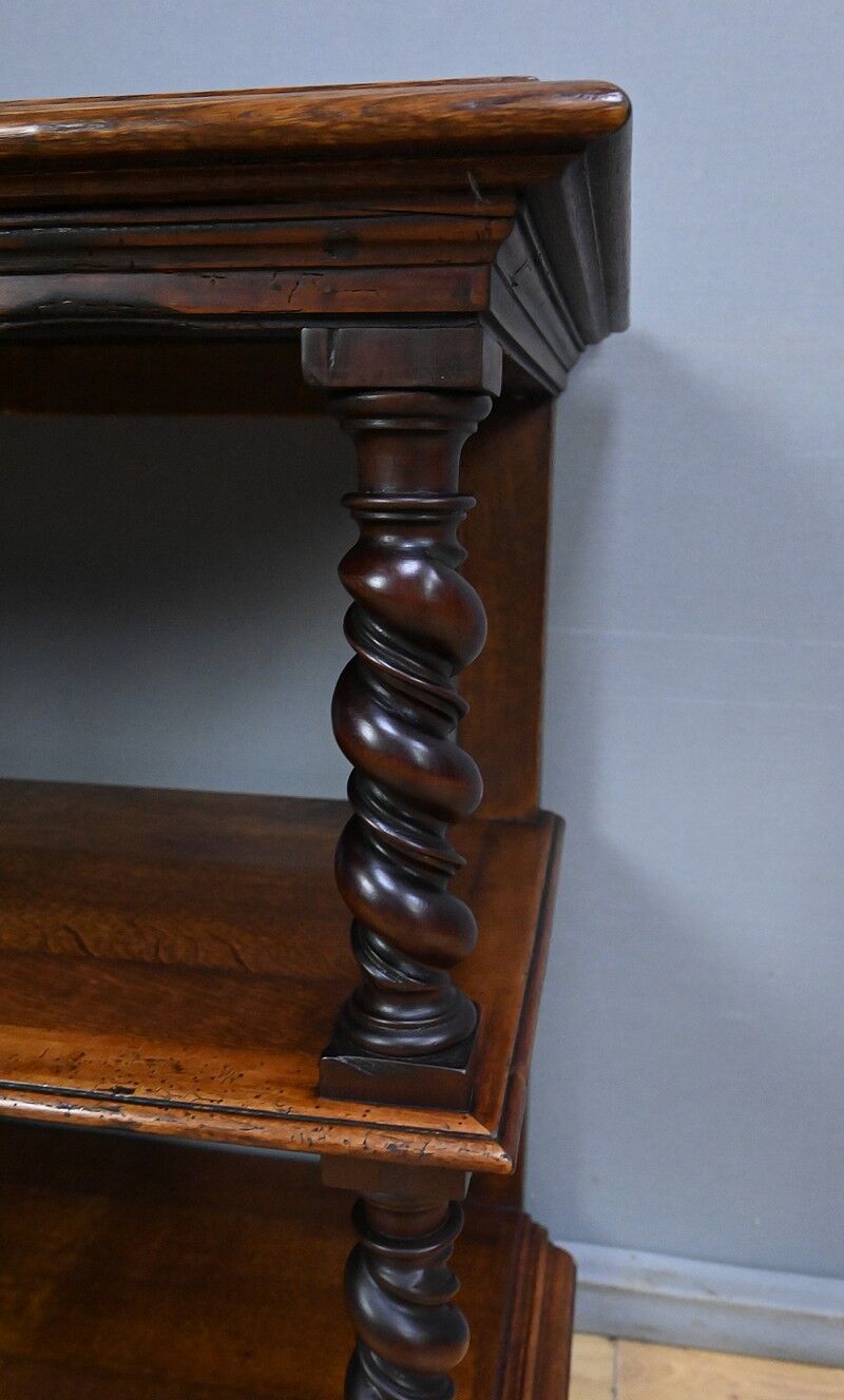 Oak serving table, Louis XIII style – early 20th century