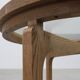 Table moderne en bois de cèdre et verre, Italie fin du 20e siècle