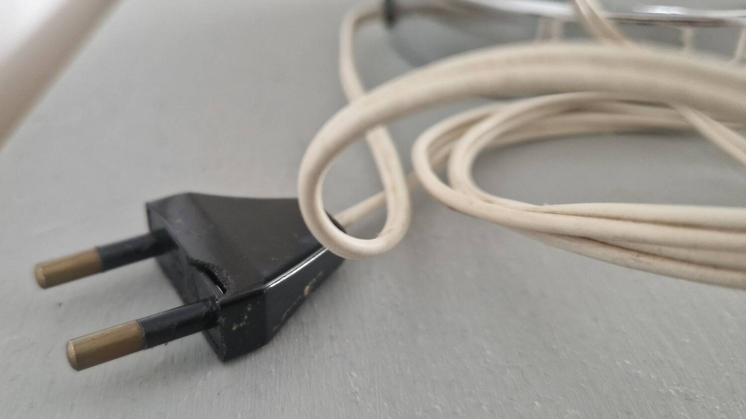 Pair of 1960s Space Age design chrome lamps