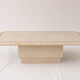Marble inlaid coffee table, Italian Hollywood Regency style 70s