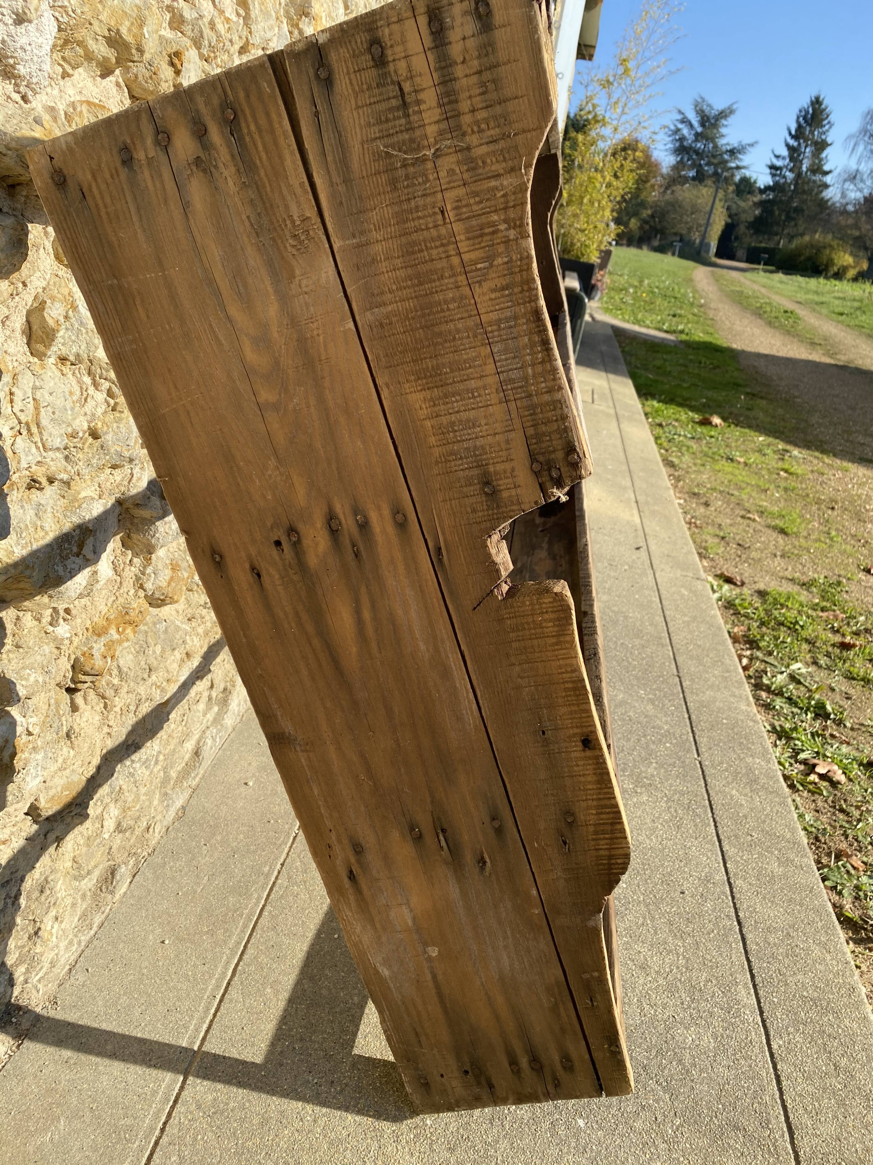 Old kitchen wood shelf tgm