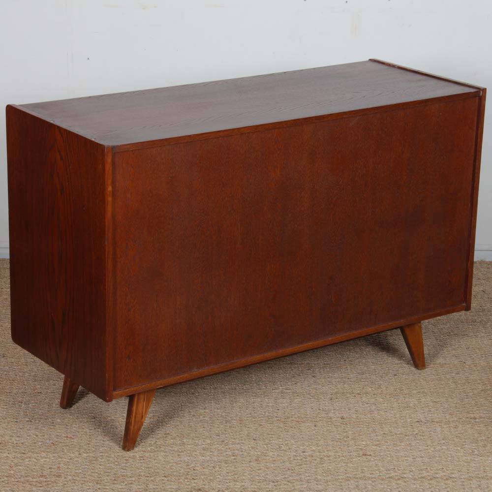 Yellow and white commode by Jiri Jiroutek, model U-452, 1960.