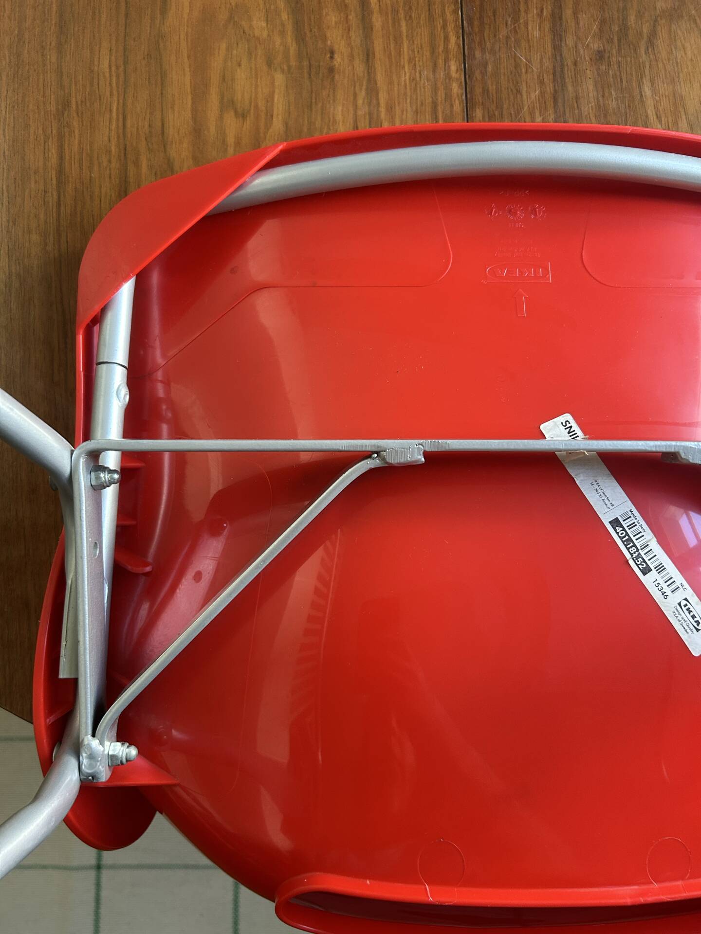Red vintage 90's Ikea chair