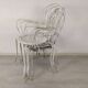 4 wrought iron garden armchairs