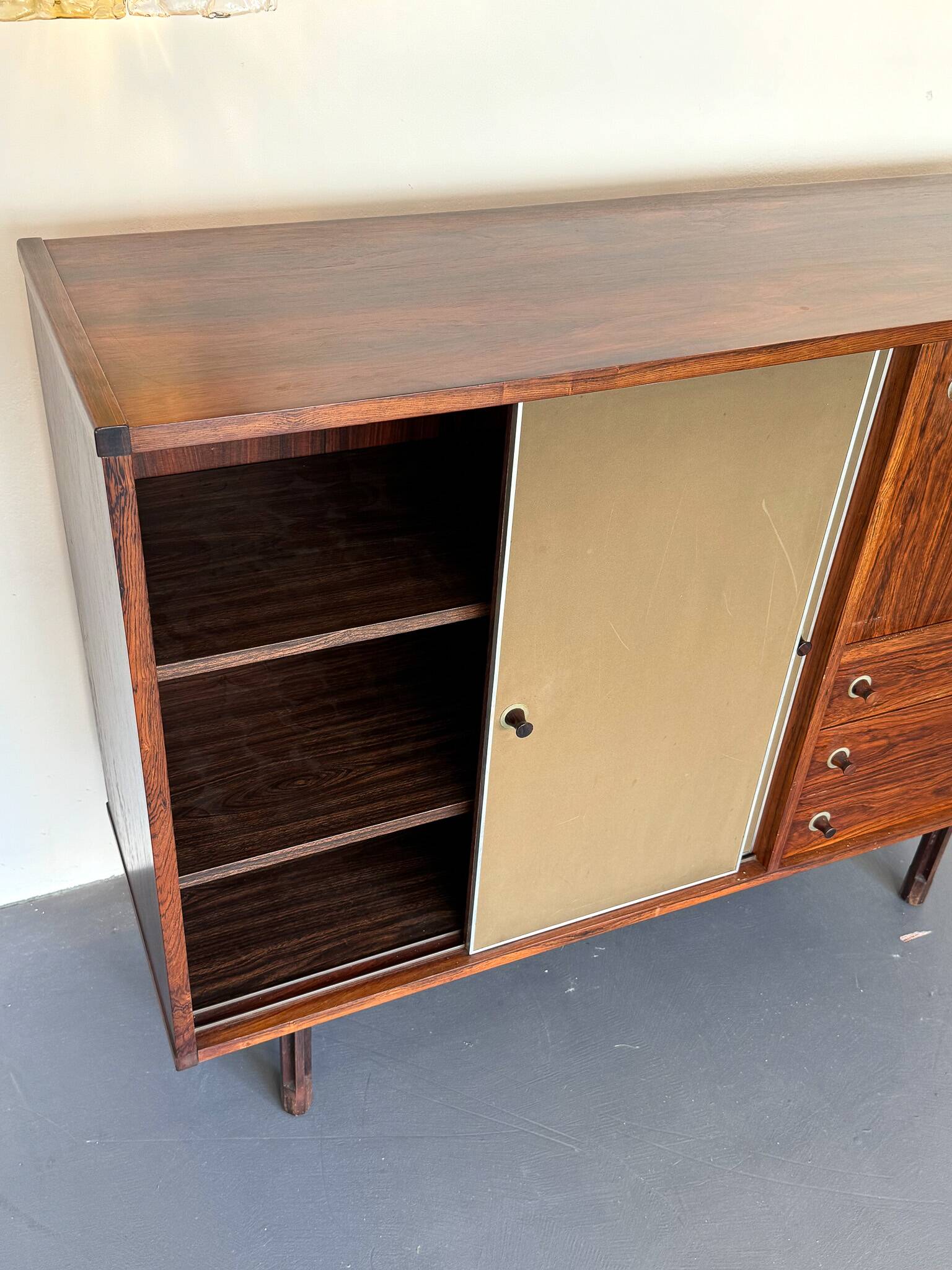 George Coslin, Italian wood Sideboard from 50s.