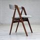 Années 1960, design danois par Th.Harlev, modèle 205, ensemble de 4 chaises rembourrées