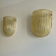 Pair of vintage murano wall lamps, zonca italy 1970