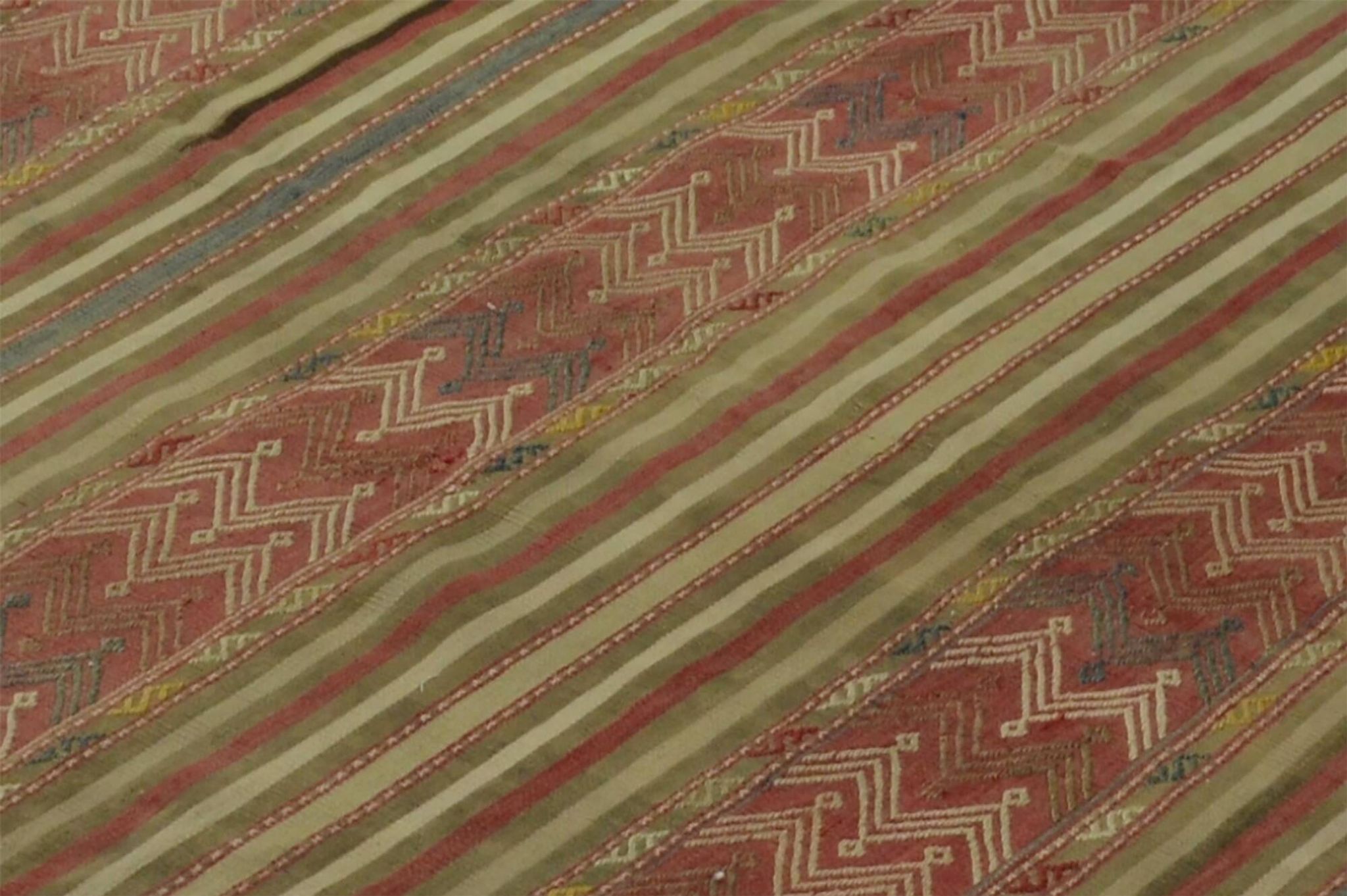 Turkish Anatolian Handmade Vintage Area Kilim Rug 276 cm x 144 cm