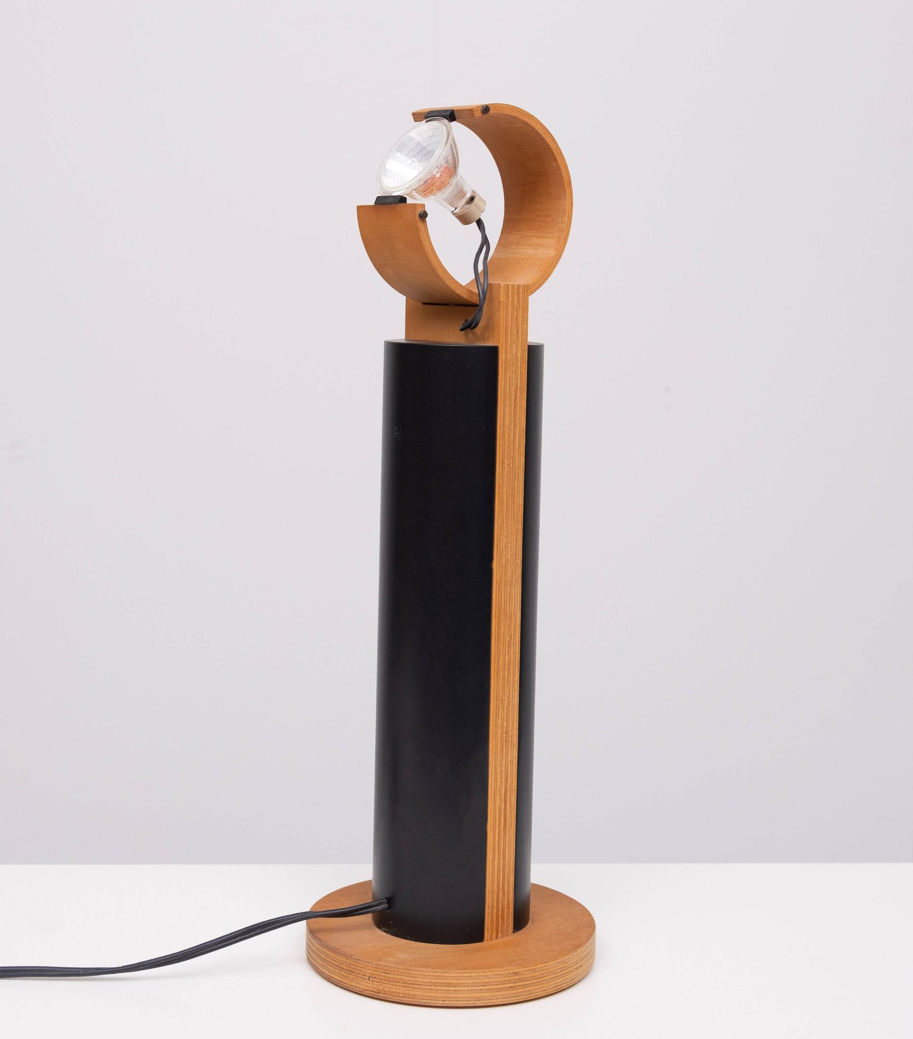 Lampe de table halogène design des années 1980