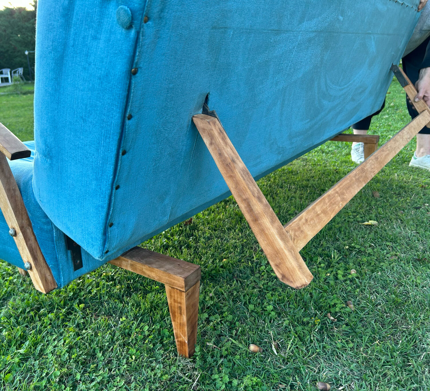 Scandinavian sofa bed touch velvet