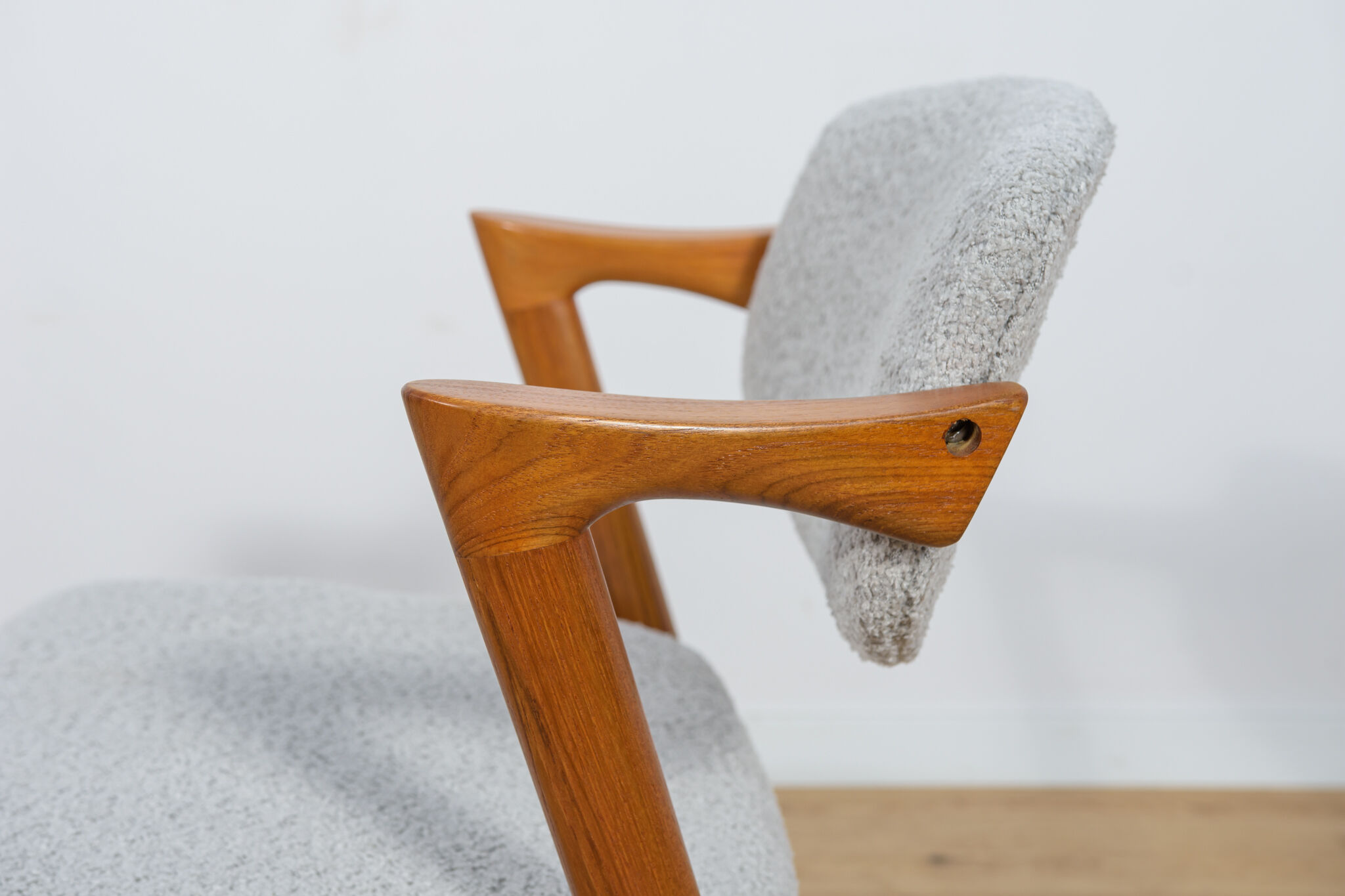 Mid Century Teak Model 42 Dining Chairs by Kai Kristiansen for Schou Andersen, 1960s, Set of 4