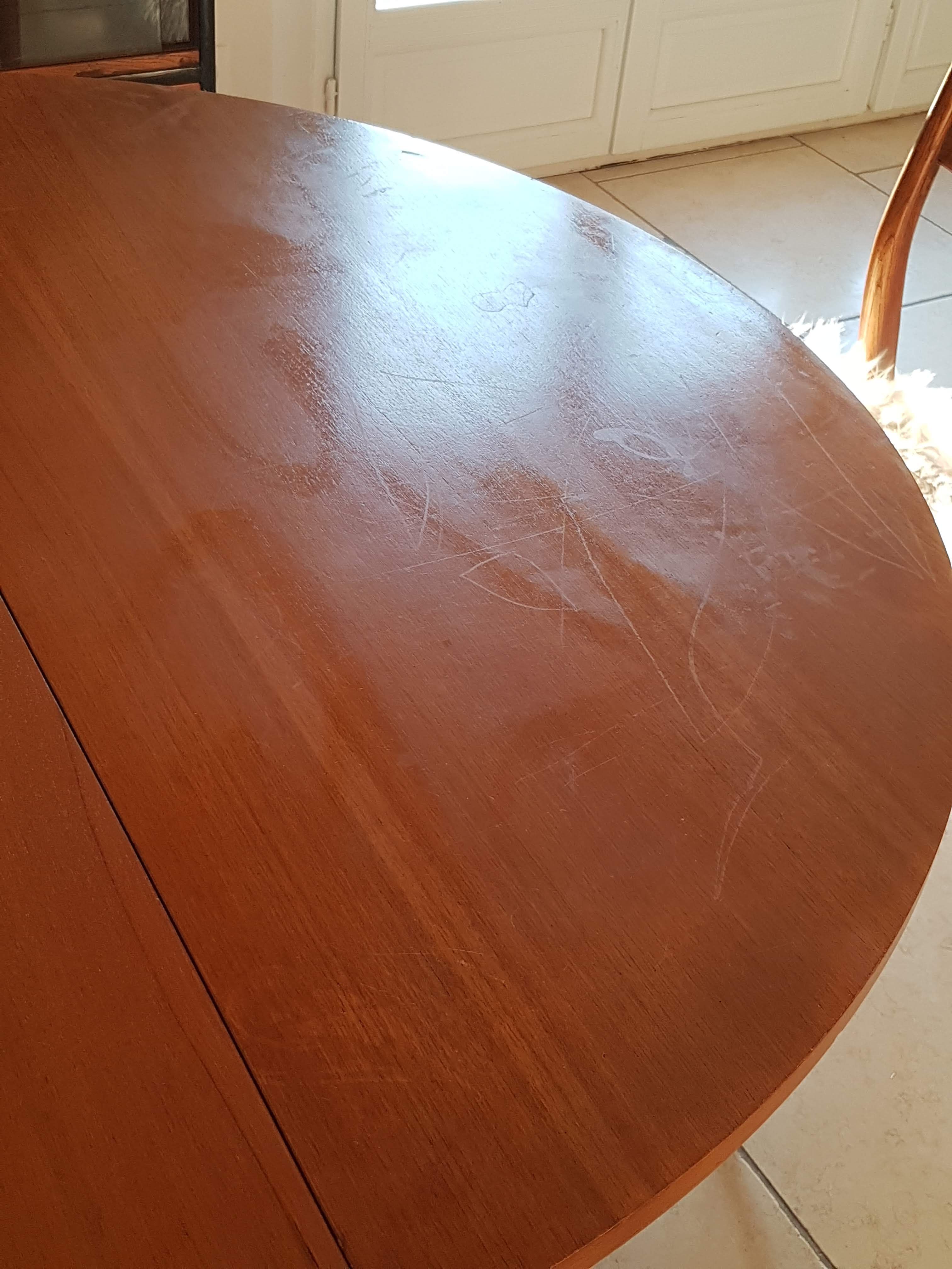 Scandinavian extensible table, butterfly extension circa 1960