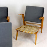 2 fauteuils en bois courbé du milieu du siècle de drevozpracujici druzstvo, 1962, ensemble de 2