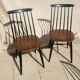 6 Vintage Scandinavian Fanett Chairs by Tapiovaara from the 1960s