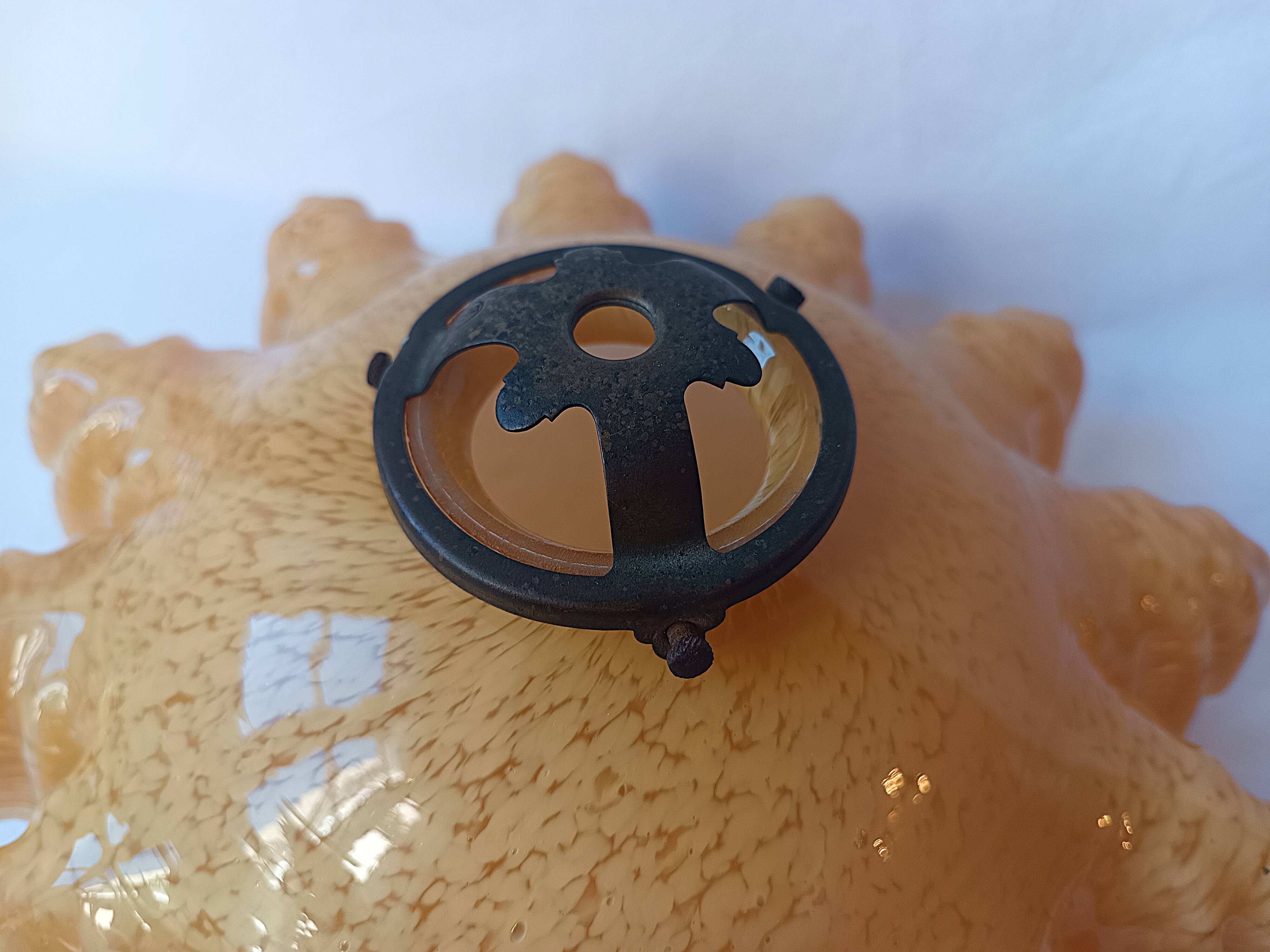 Old abat-jour clichy chandelier rises and lowers claw suspension