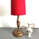 Art Nouveau lamp in alabaster and gilded metal