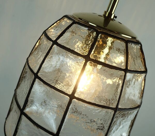 lampe suspendue Glashütte Limburg des années 1960-70 modèle 4184