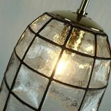 glashuette limburg hanging LAMP 1960's 70's glass pendant light model 4184