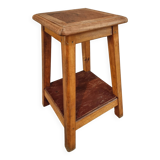 Antique Oak Stool – Side Table (1930s)