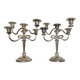 Chandeliers métal argenté années 70 (X2)