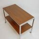 Desserte de bar vintage, années 70 - bois et chrome