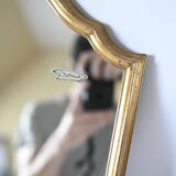 Vintage Deknudt mirror in gilded wood 45cm - labeled