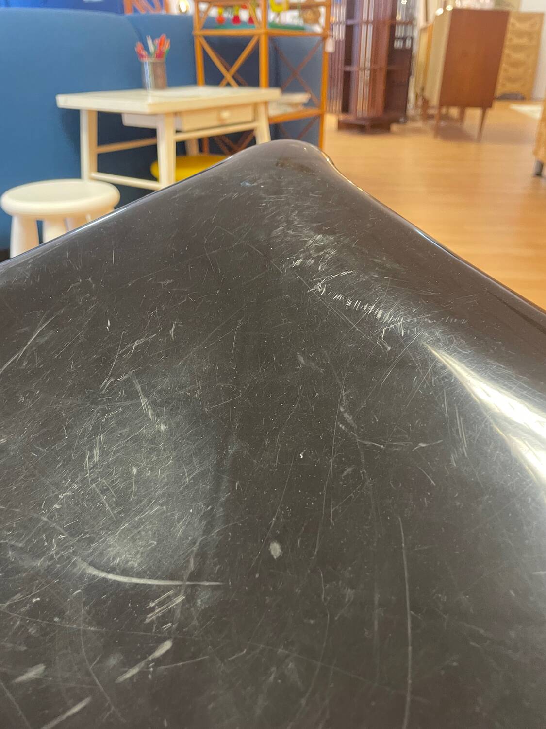 Black Kartell chair model 4875 Carlo Bartoli