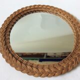 Wicker mirror 40x40cm