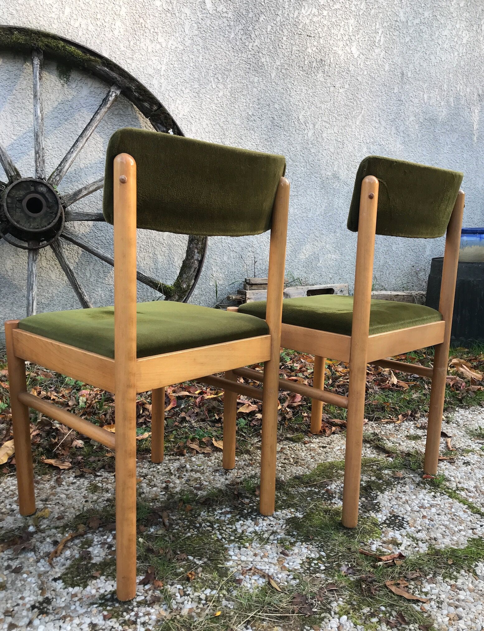 Set of 4 vintage Baumann chairs