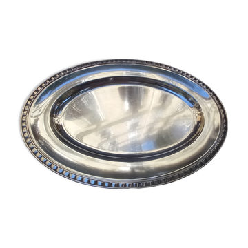 Christoffle oval silver metal top