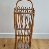 Vintage rattan bread hutch