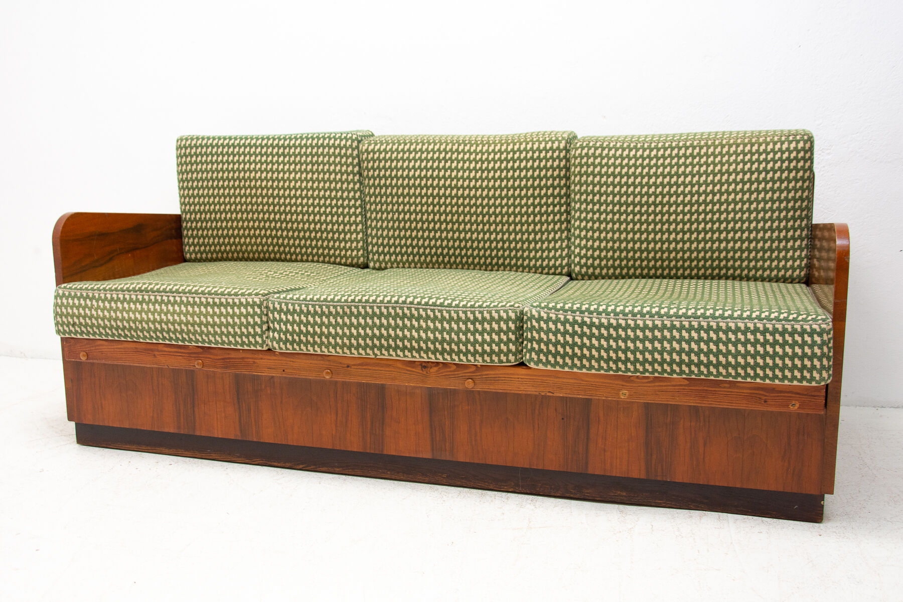 mid century folding sofabed by jindřich halabala for up závody, 1950´s