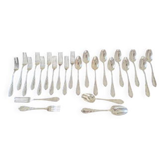 Maitre-Orfèvre : Carmen 84GR - Série de 12 couverts de table - Modèle Louis XV