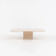 XL travertine coffee table