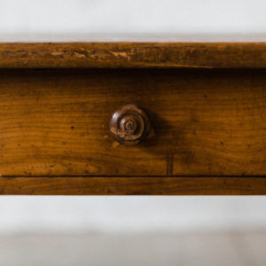 Large wooden oval table - 4 drawers