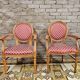 Paire de fauteuil Médaillon style Louis XV