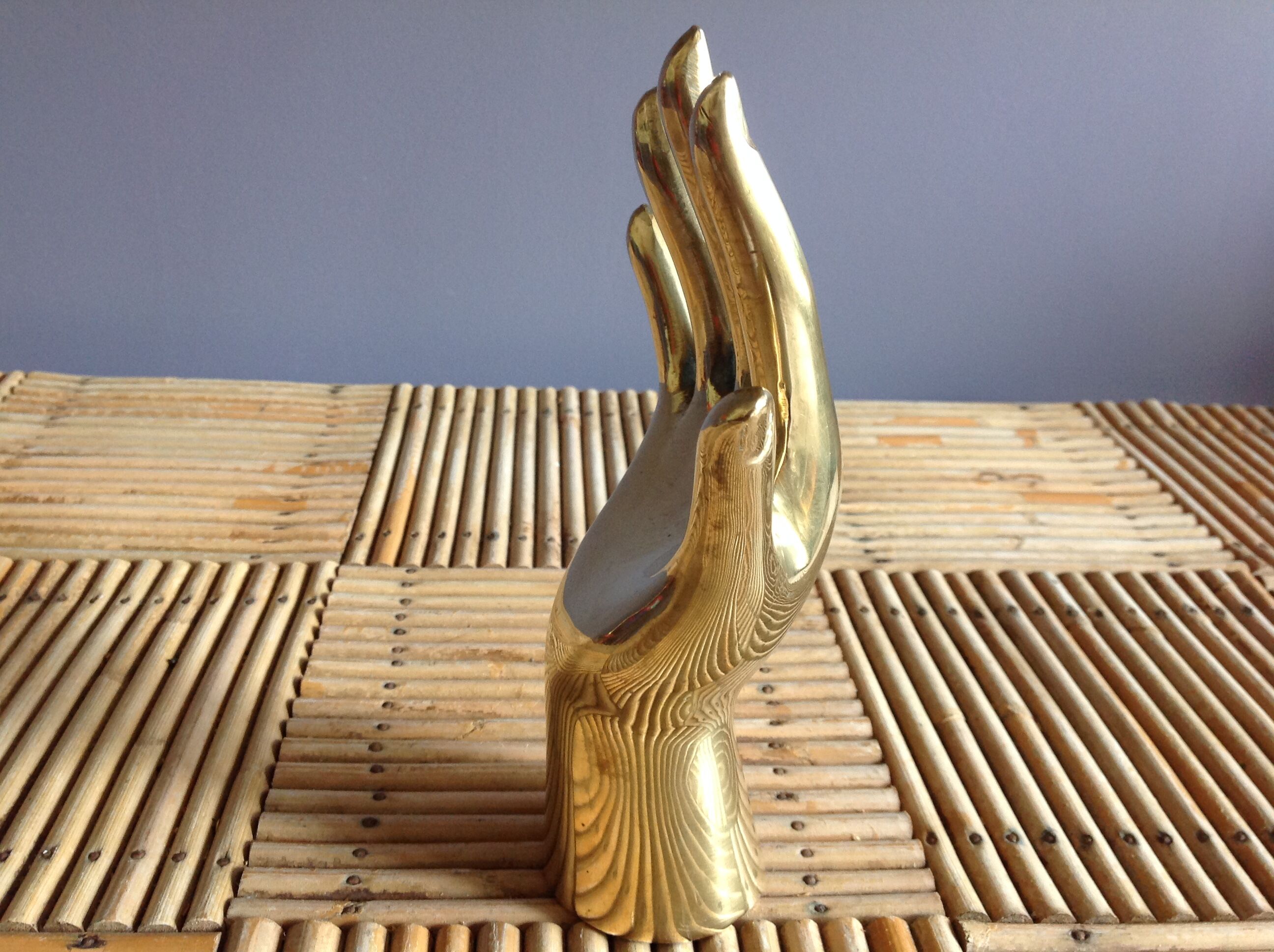 Vintage brass hand