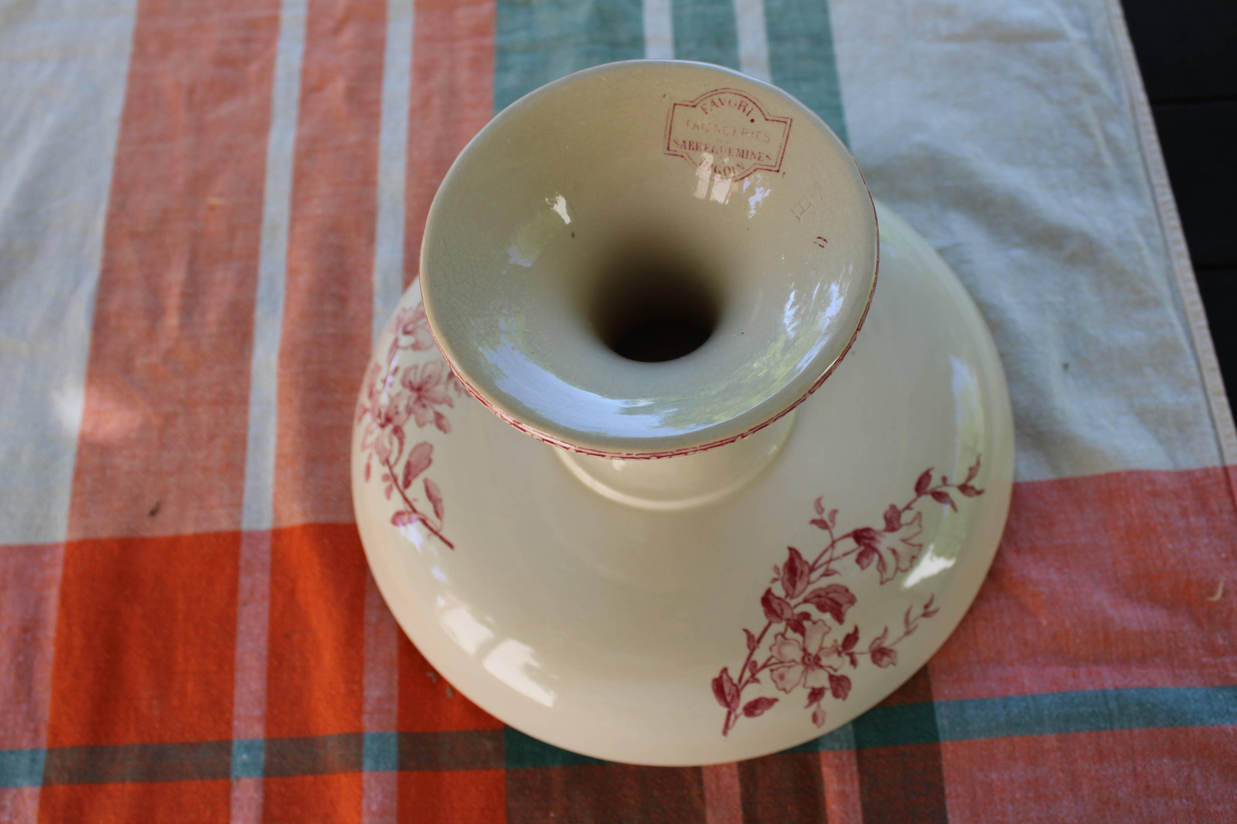 Compotier piedouche Sarreguemines