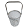Glass and metal ice bucket