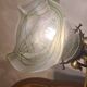 brass rocking lamp with art nouveau glass tulip loeste 34x15
