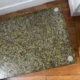 Glass terazo coffee table