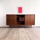 Grand Buffet Mid-Century Moderne en Teck avec Portes Tambour par Arne Vodder pour Sibast, Danemark