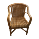 Fauteuil vintage en rotin