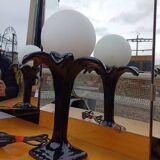 Palm Tree Globe Ceramic Lamp