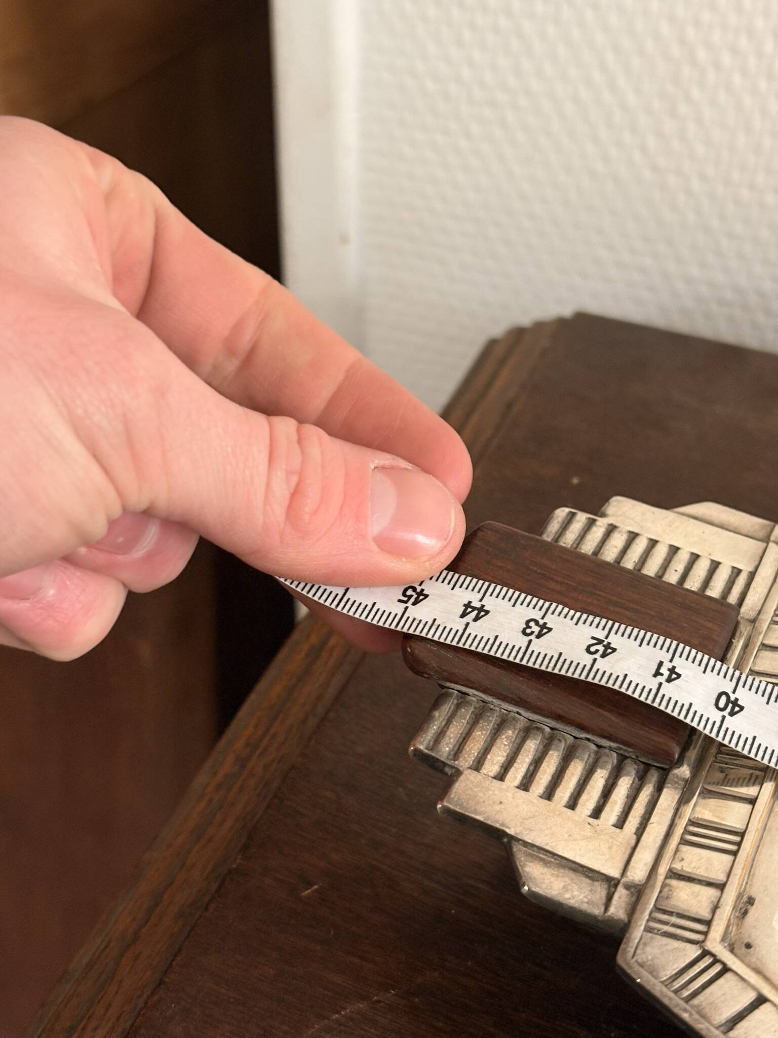 Plateau Flat Basket Bread Fruit Vegetable Art Deco Silver Metal