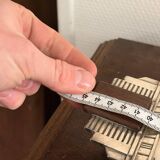 Plateau Flat Basket Bread Fruit Vegetable Art Deco Silver Metal