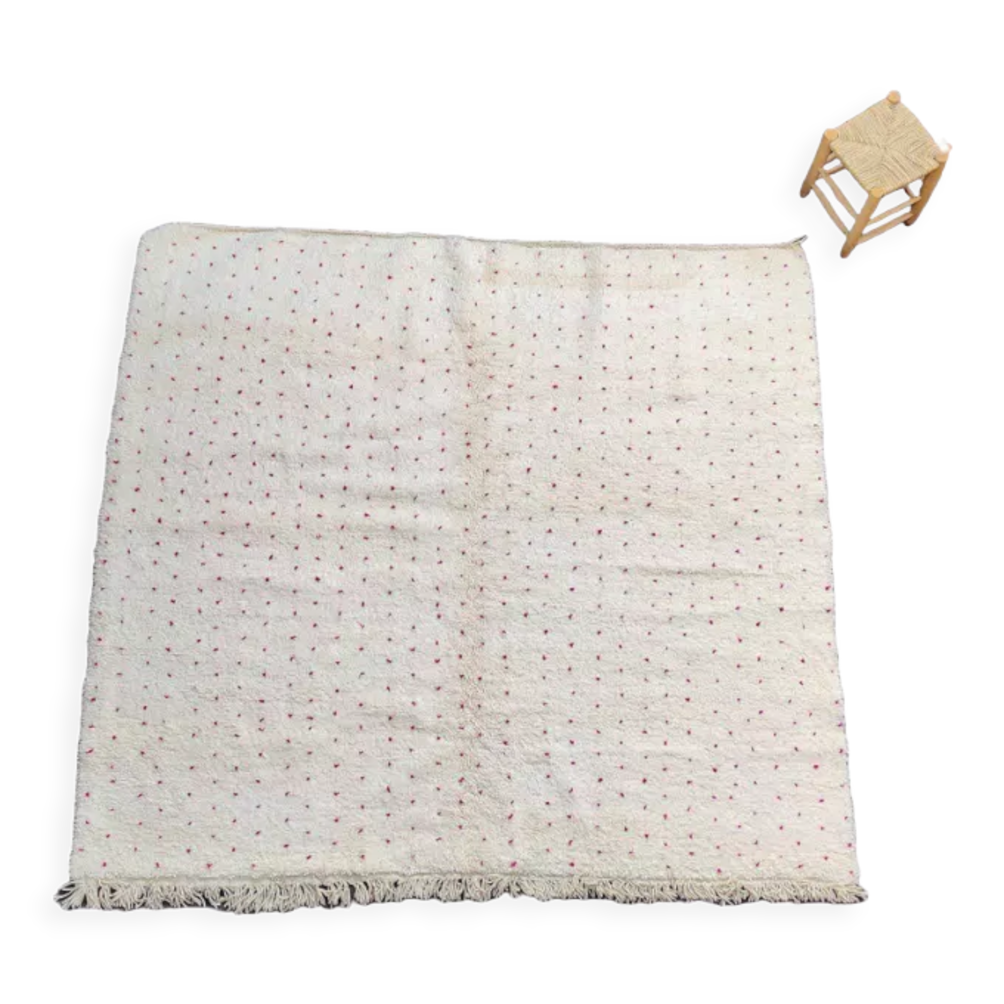 Berber carpet pink peas 250x230 cm