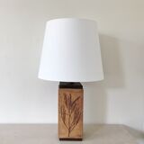 Very big lamp in sandstone built in sandstone of Raymonde Leduc 1970